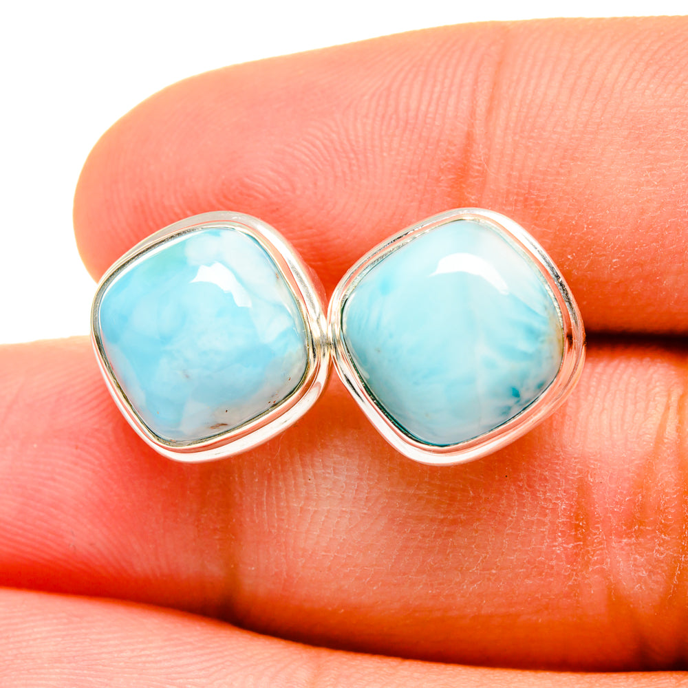 Larimar Earrings handcrafted by Ana Silver Co - EARR419343