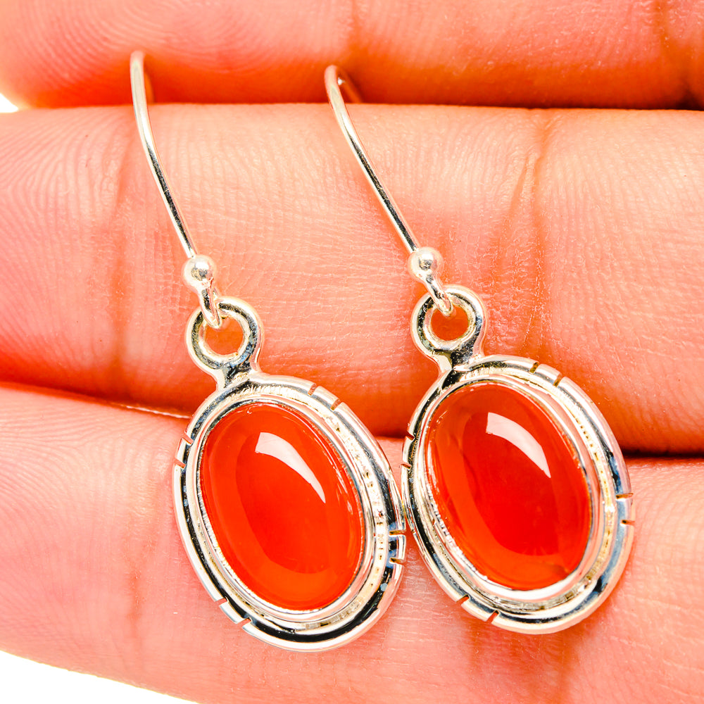 Carnelian Earrings handcrafted by Ana Silver Co - EARR419351