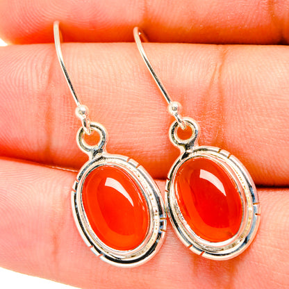 Carnelian Earrings handcrafted by Ana Silver Co - EARR419351