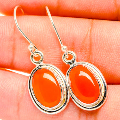 Carnelian Earrings handcrafted by Ana Silver Co - EARR419363