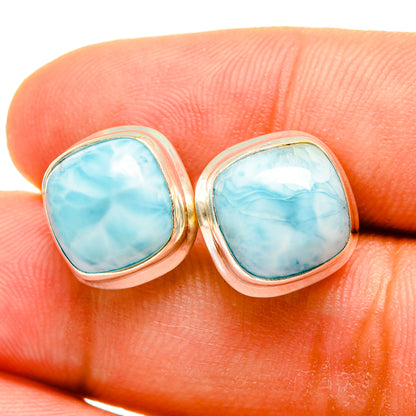 Larimar Earrings handcrafted by Ana Silver Co - EARR419367