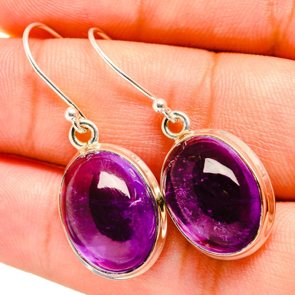 Amethyst Earrings handcrafted by Ana Silver Co - EARR419369