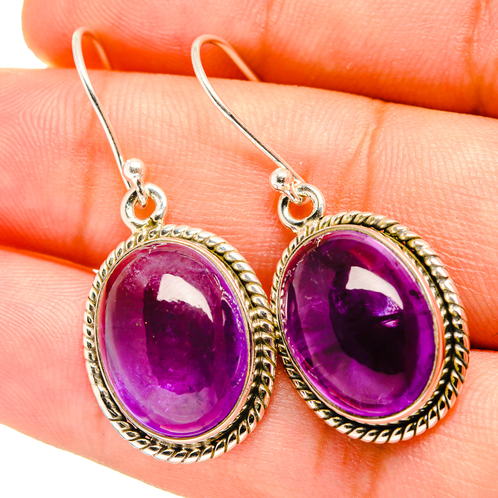 Amethyst Earrings handcrafted by Ana Silver Co - EARR419374