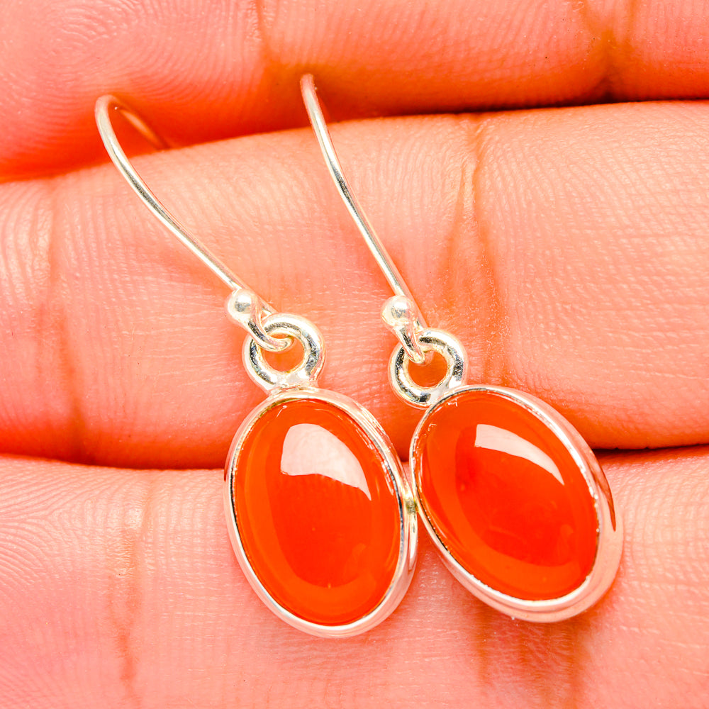 Carnelian Earrings handcrafted by Ana Silver Co - EARR419391