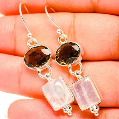 Rainbow Moonstone Earrings handcrafted by Ana Silver Co - EARR419402