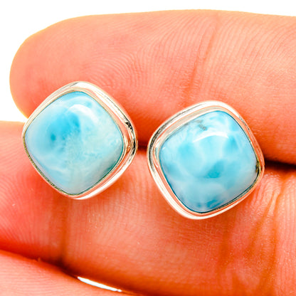 Larimar Earrings handcrafted by Ana Silver Co - EARR419416