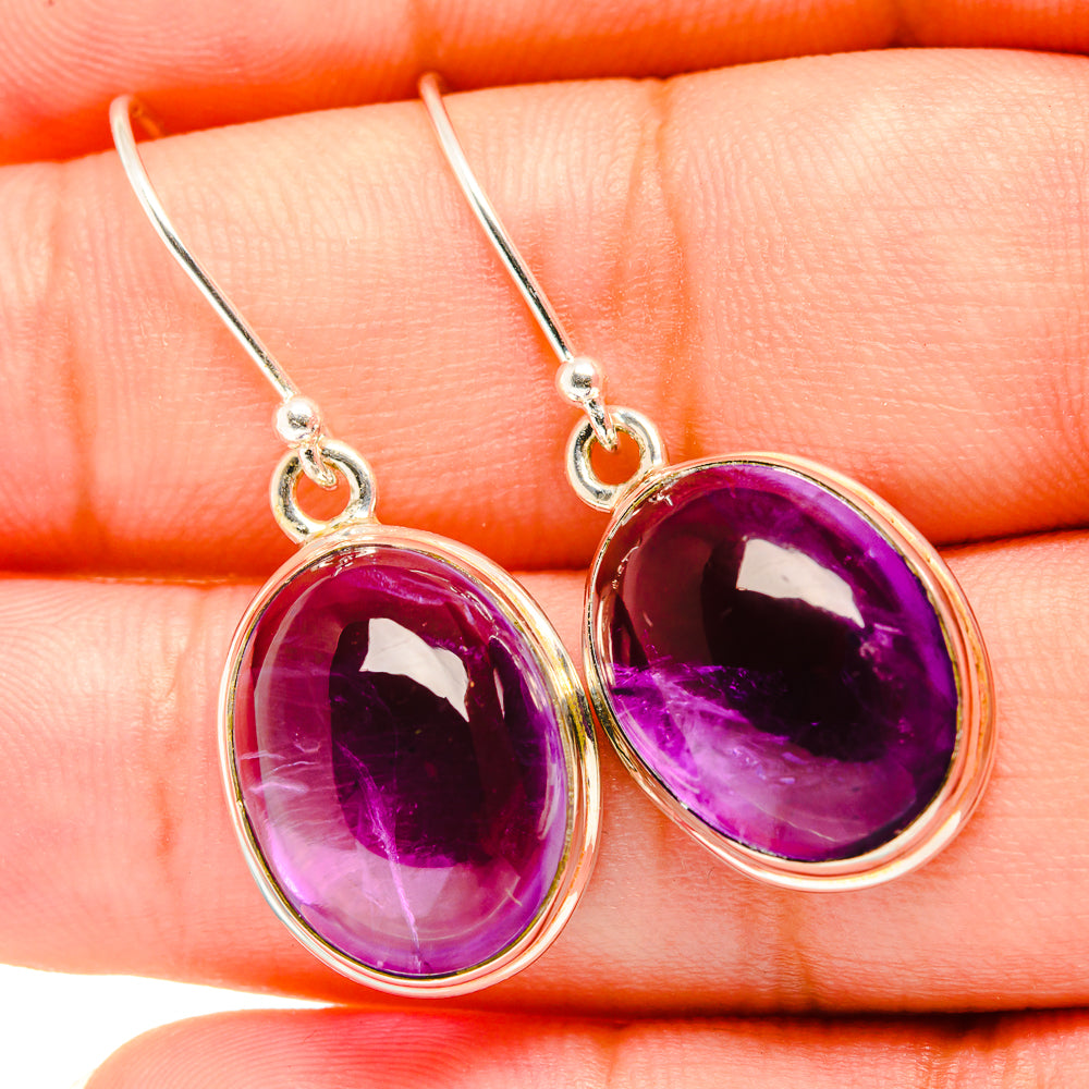 Amethyst Earrings handcrafted by Ana Silver Co - EARR419418