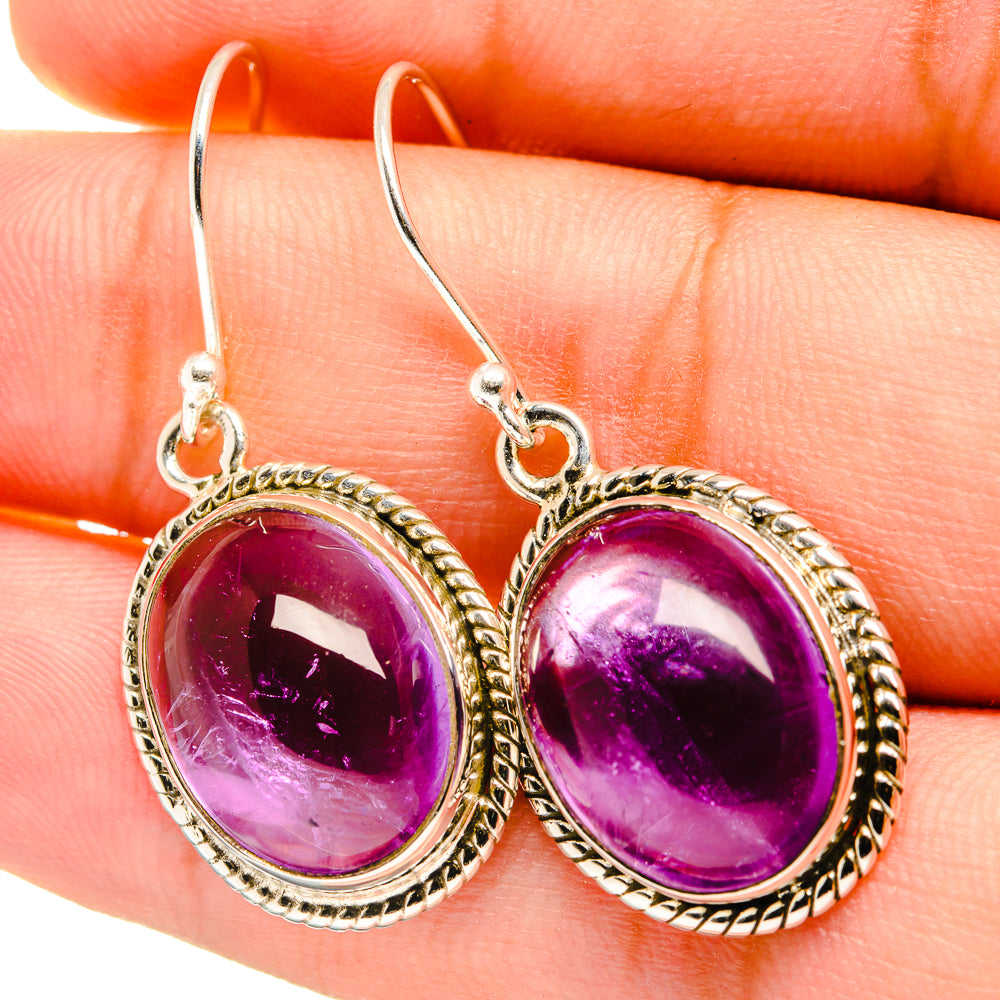 Amethyst Earrings handcrafted by Ana Silver Co - EARR419428