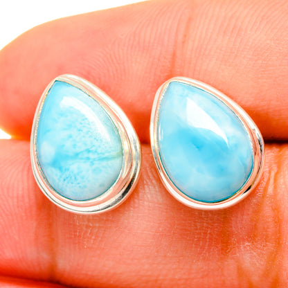 Larimar Earrings handcrafted by Ana Silver Co - EARR419430
