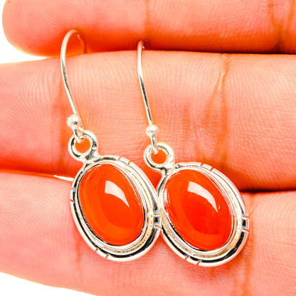 Carnelian Earrings handcrafted by Ana Silver Co - EARR419435