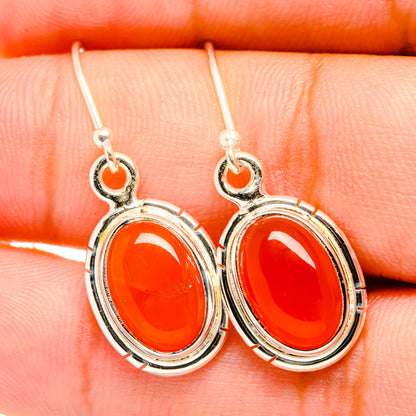 Carnelian Earrings handcrafted by Ana Silver Co - EARR419437