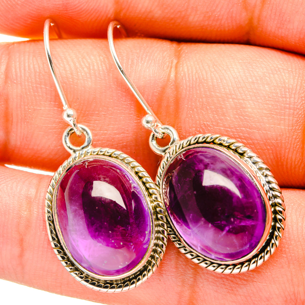 Amethyst Earrings handcrafted by Ana Silver Co - EARR419440