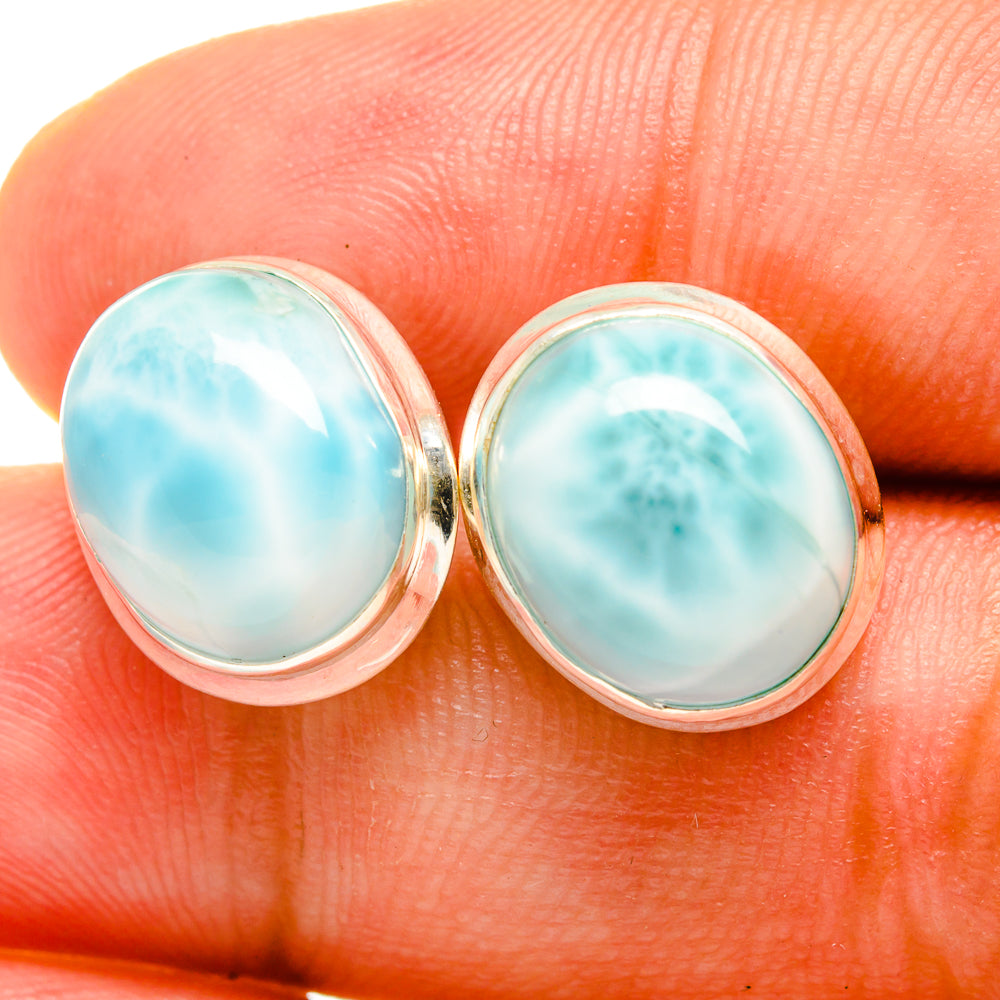 Larimar Earrings handcrafted by Ana Silver Co - EARR419446