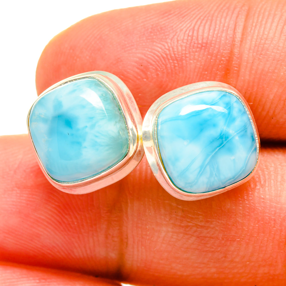 Larimar Earrings handcrafted by Ana Silver Co - EARR419451