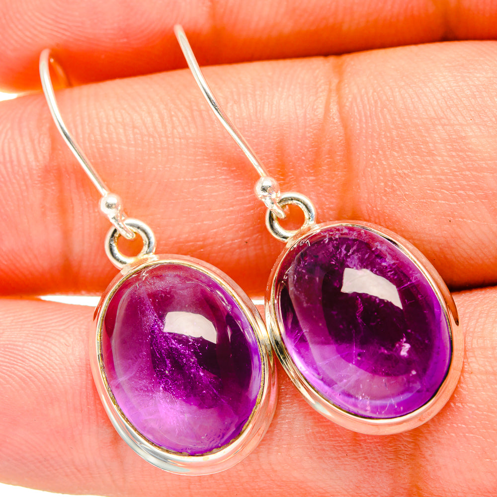 Amethyst Earrings handcrafted by Ana Silver Co - EARR419458