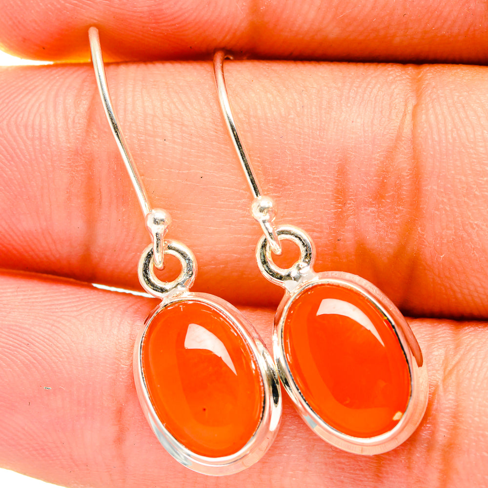 Carnelian Earrings handcrafted by Ana Silver Co - EARR419467