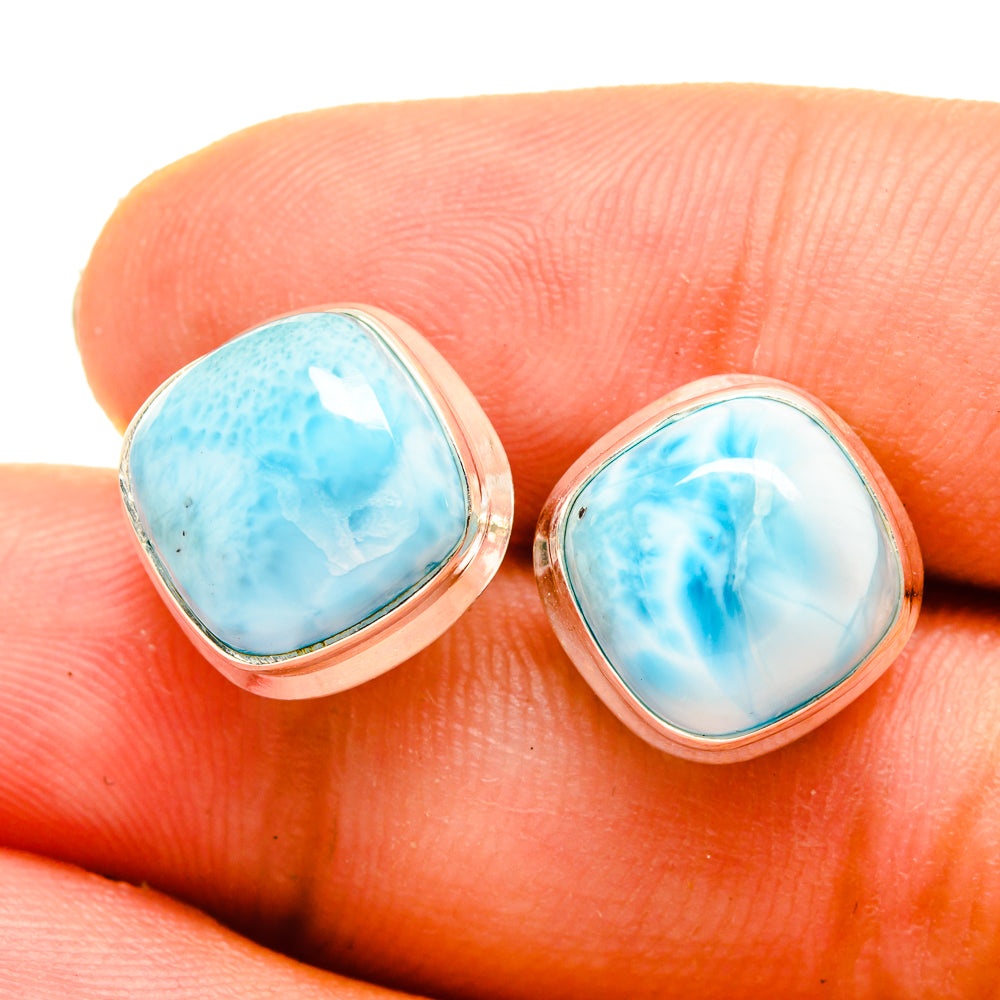 Larimar Earrings handcrafted by Ana Silver Co - EARR419478