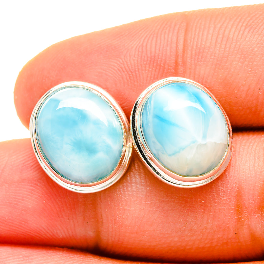 Larimar Earrings handcrafted by Ana Silver Co - EARR419481