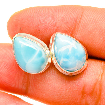 Larimar Earrings handcrafted by Ana Silver Co - EARR419484