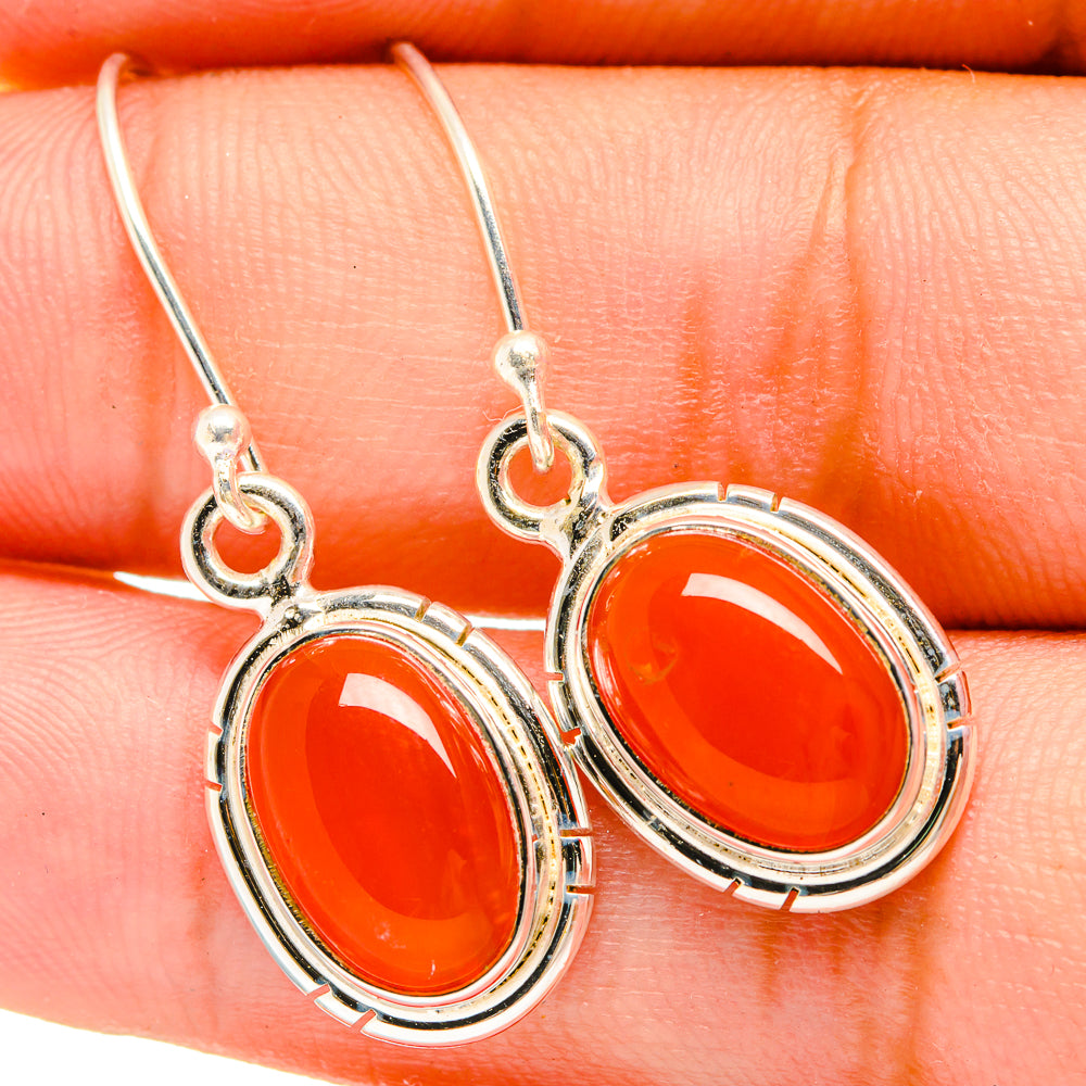 Carnelian Earrings handcrafted by Ana Silver Co - EARR419485