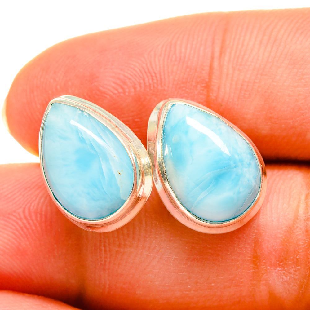 Larimar Earrings handcrafted by Ana Silver Co - EARR419492