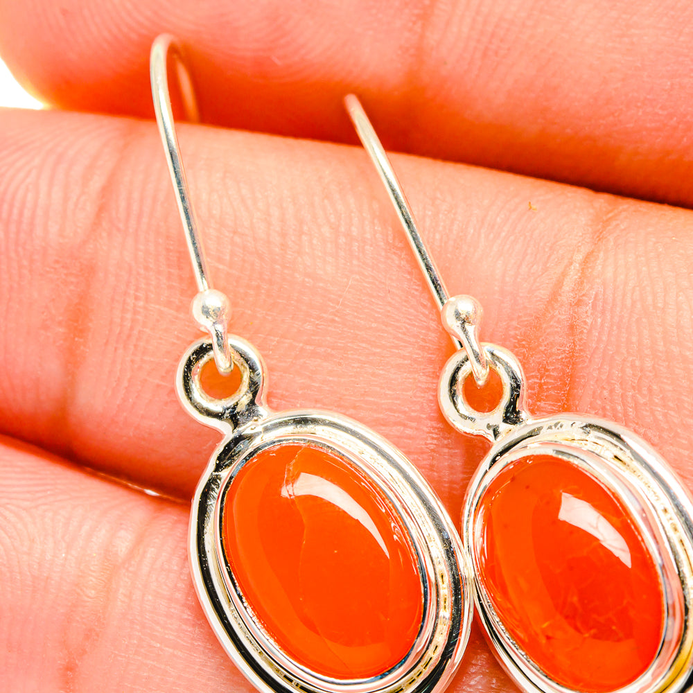 Carnelian Earrings handcrafted by Ana Silver Co - EARR419493