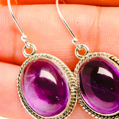 Amethyst Earrings handcrafted by Ana Silver Co - EARR419494