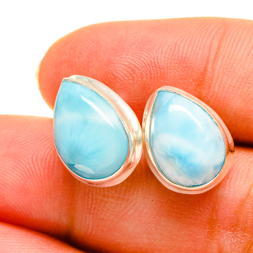 Larimar Earrings handcrafted by Ana Silver Co - EARR419496
