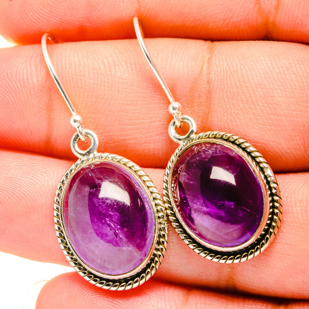 Amethyst Earrings handcrafted by Ana Silver Co - EARR419497