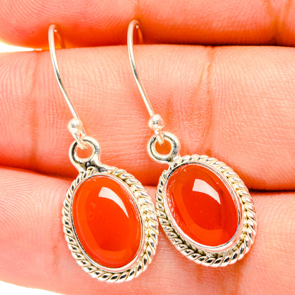 Carnelian Earrings handcrafted by Ana Silver Co - EARR419499