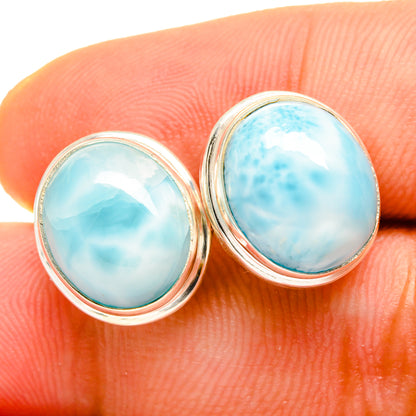 Larimar Earrings handcrafted by Ana Silver Co - EARR419513