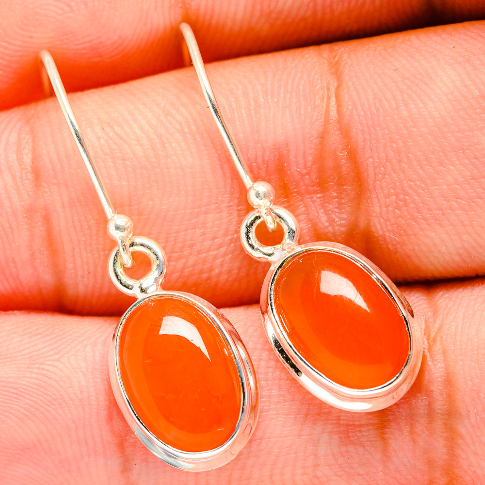 Carnelian Earrings handcrafted by Ana Silver Co - EARR419515