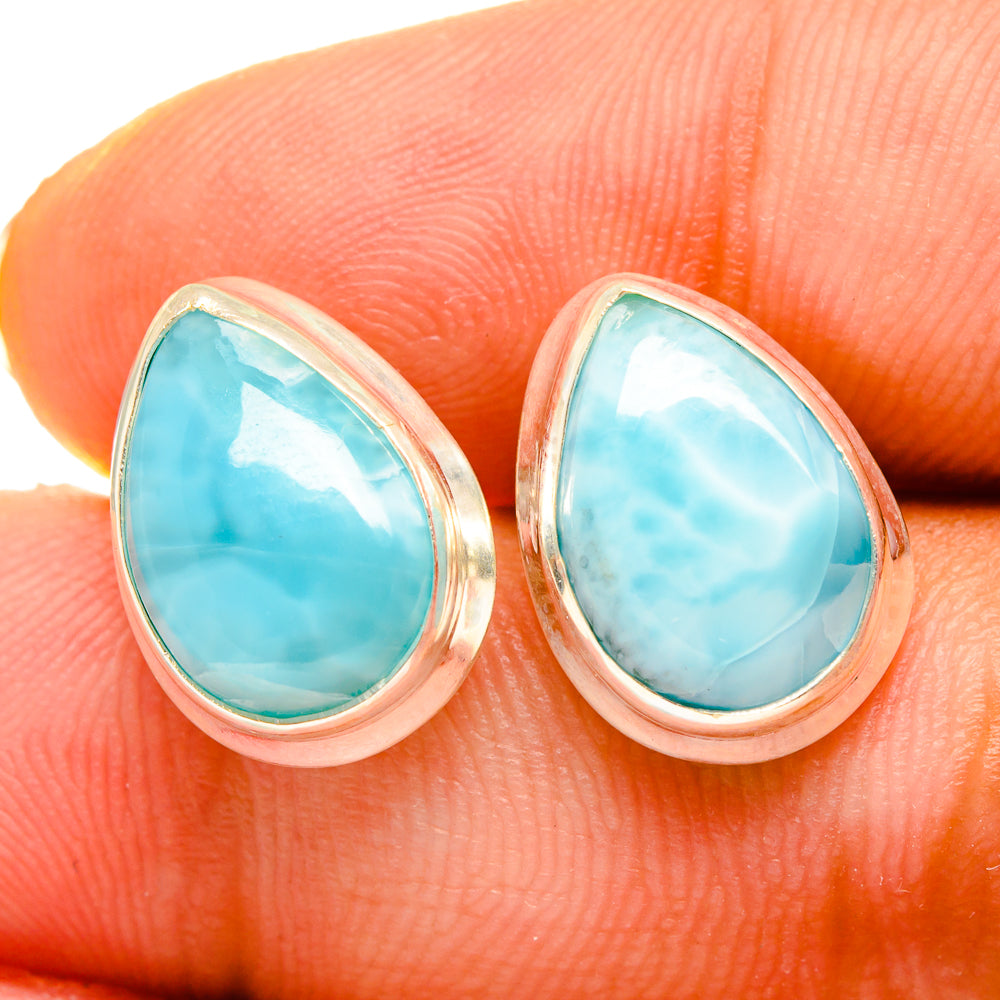 Larimar Earrings handcrafted by Ana Silver Co - EARR419516
