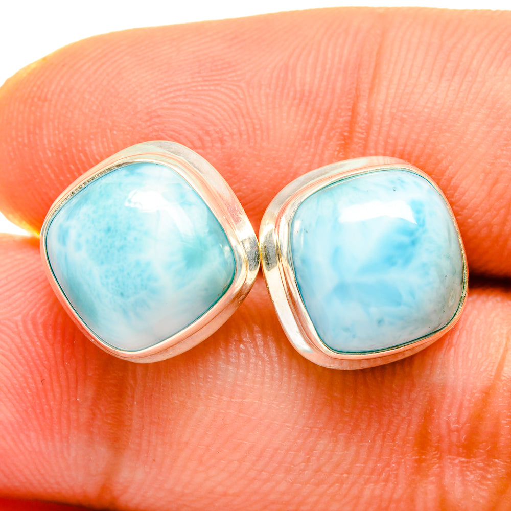 Larimar Earrings handcrafted by Ana Silver Co - EARR419519