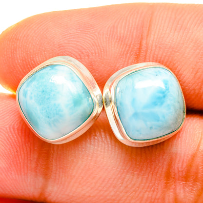 Larimar Earrings handcrafted by Ana Silver Co - EARR419519