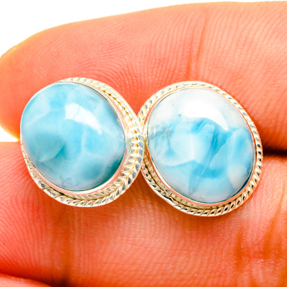 Larimar Earrings handcrafted by Ana Silver Co - EARR419524