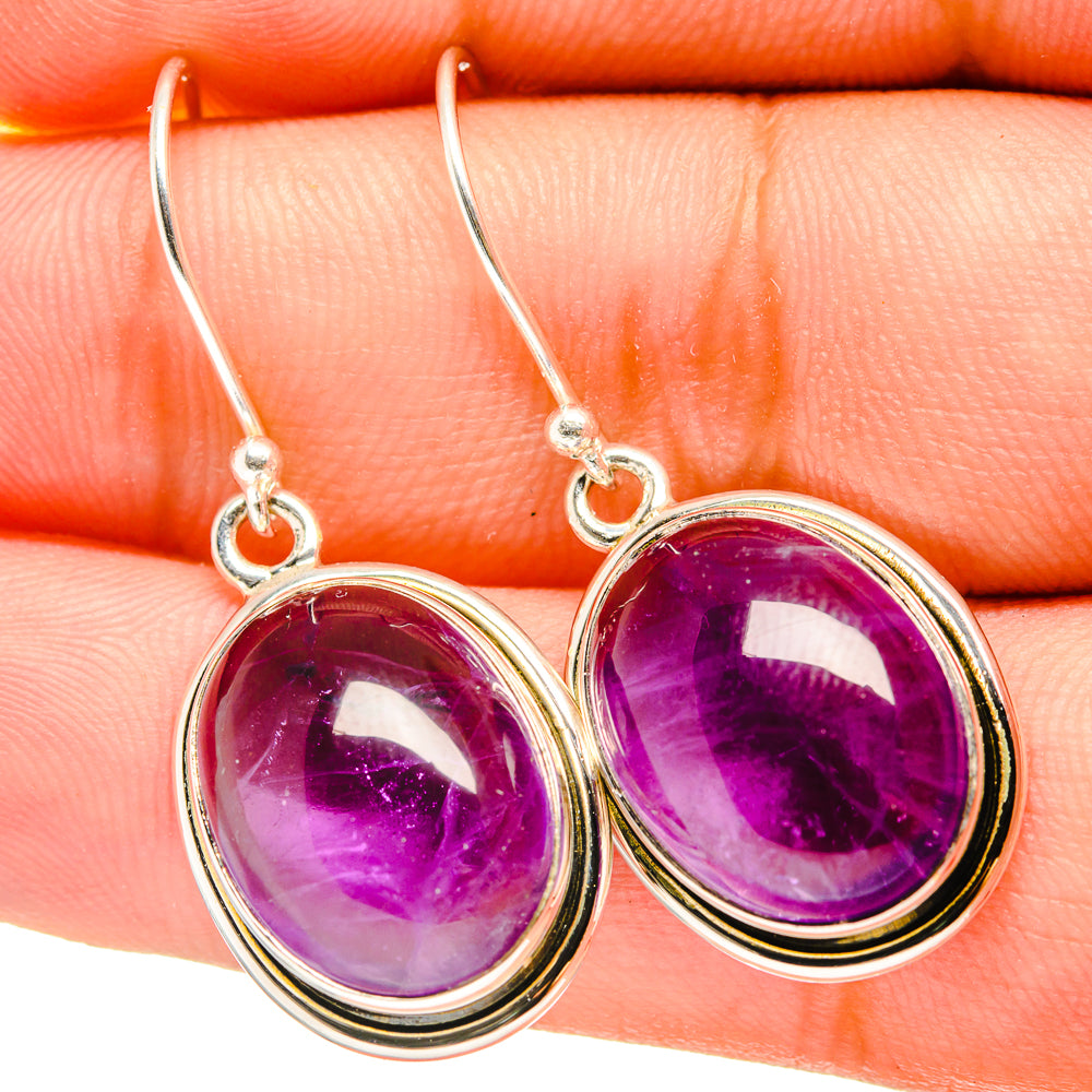 Amethyst Earrings handcrafted by Ana Silver Co - EARR419525