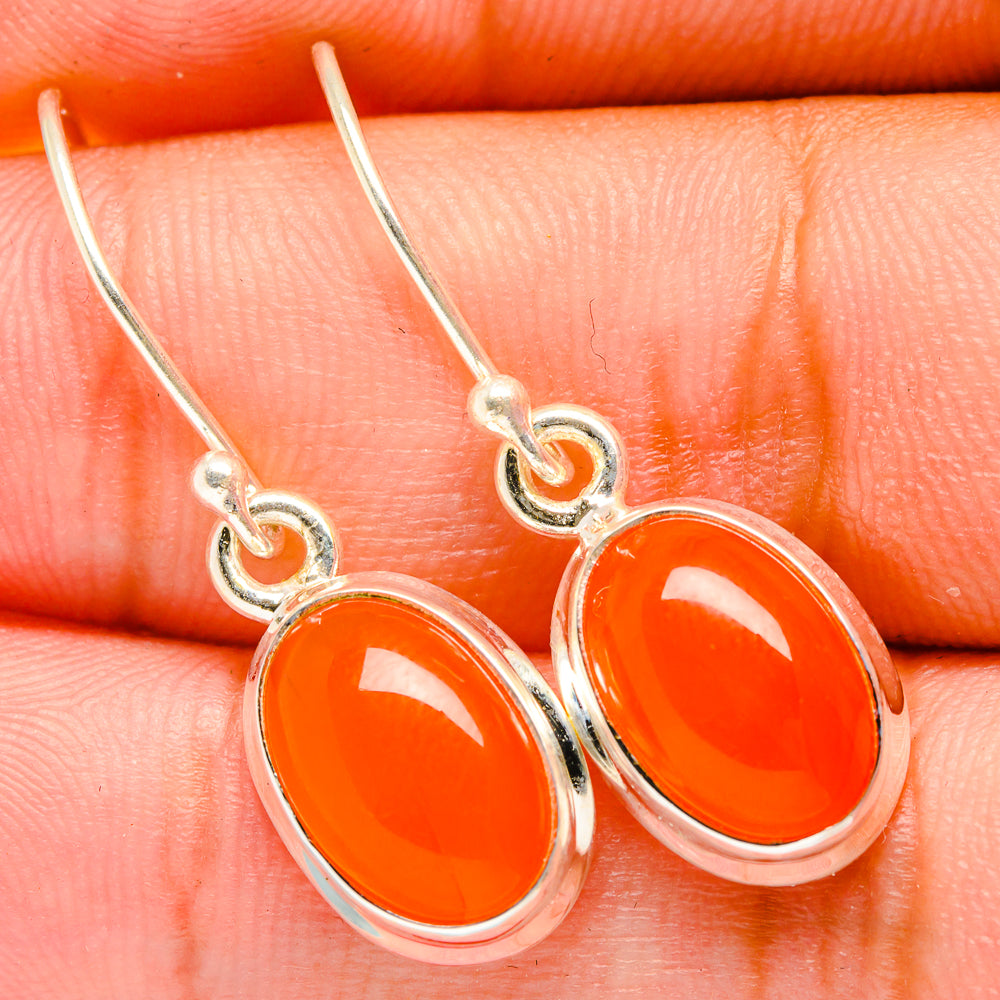 Carnelian Earrings handcrafted by Ana Silver Co - EARR419538