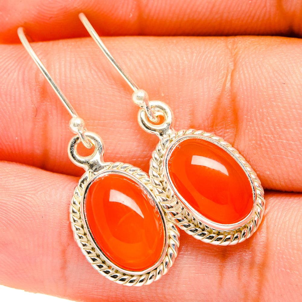 Carnelian Earrings handcrafted by Ana Silver Co - EARR419542