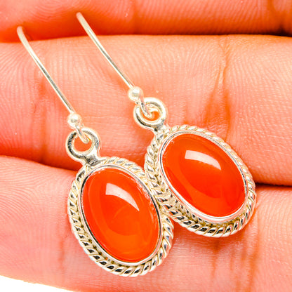 Carnelian Earrings handcrafted by Ana Silver Co - EARR419542