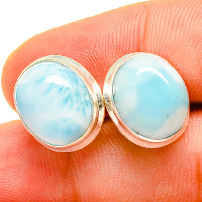Larimar Earrings handcrafted by Ana Silver Co - EARR419543