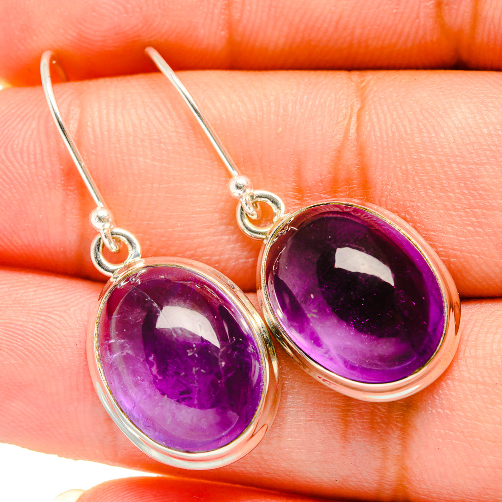 Amethyst Earrings handcrafted by Ana Silver Co - EARR419544