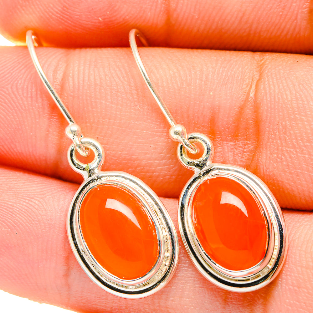 Carnelian Earrings handcrafted by Ana Silver Co - EARR419546