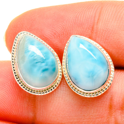 Larimar Earrings handcrafted by Ana Silver Co - EARR419588