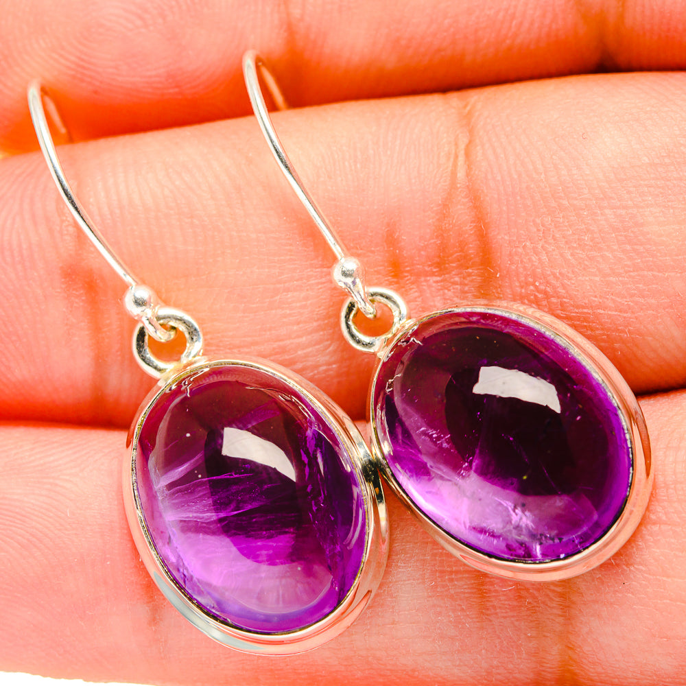 Amethyst Earrings handcrafted by Ana Silver Co - EARR419589