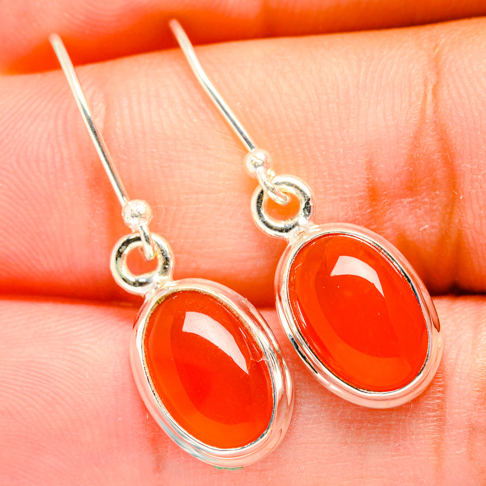 Carnelian Earrings handcrafted by Ana Silver Co - EARR419590