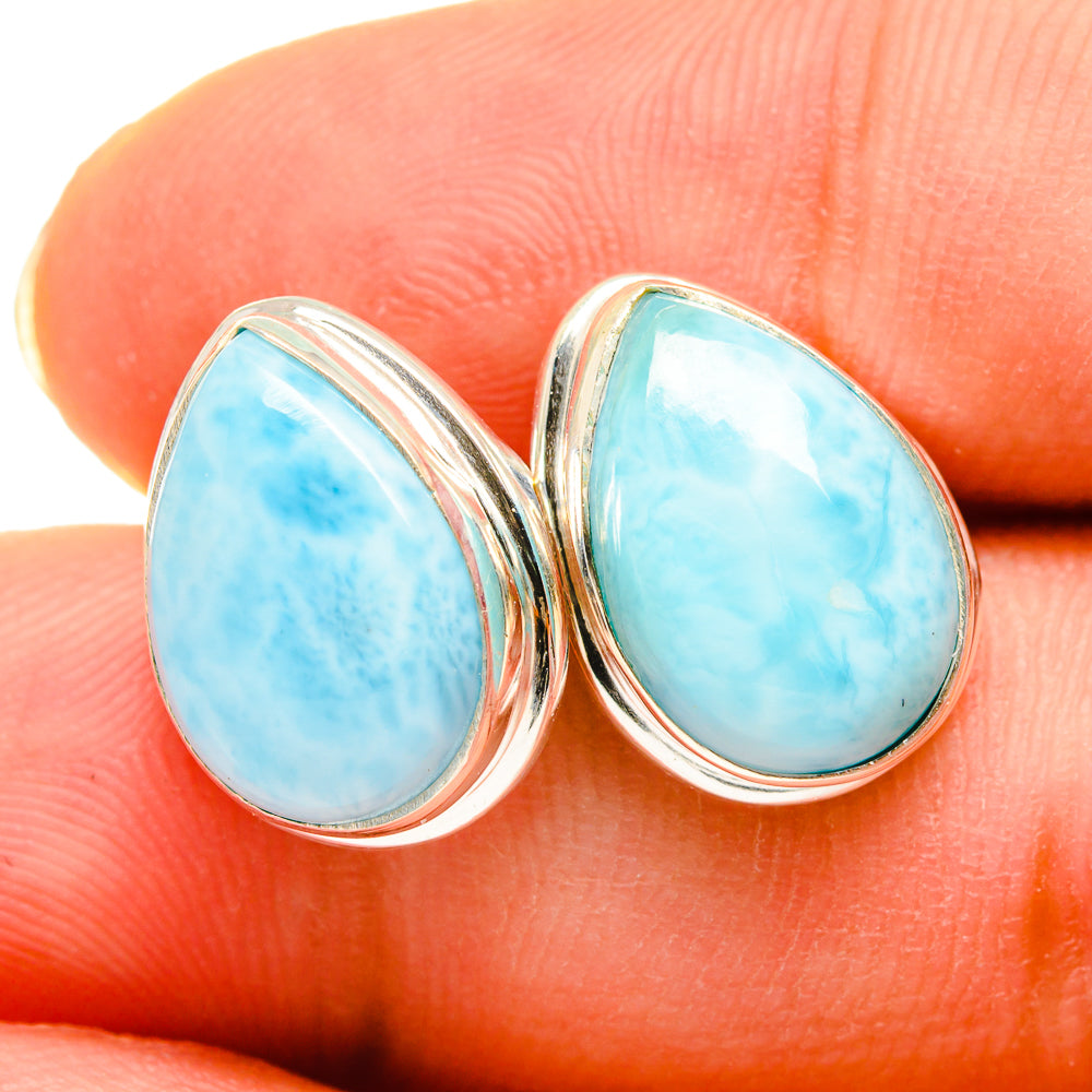 Larimar Earrings handcrafted by Ana Silver Co - EARR419592