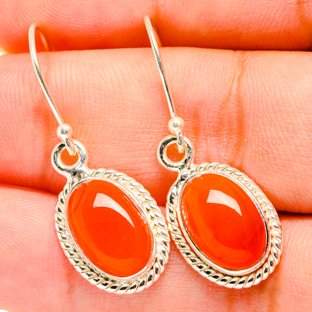Carnelian Earrings handcrafted by Ana Silver Co - EARR419596
