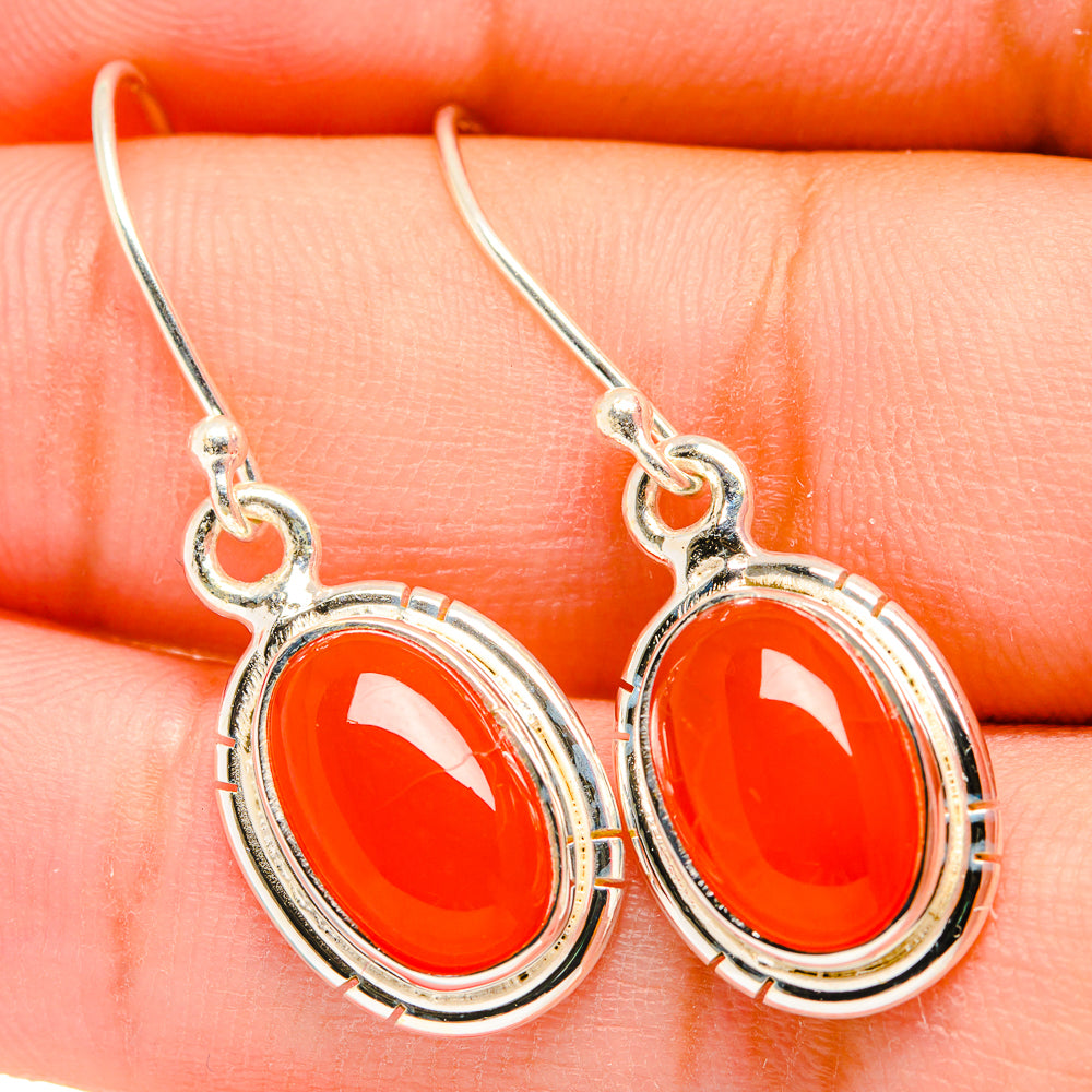 Carnelian Earrings handcrafted by Ana Silver Co - EARR419600