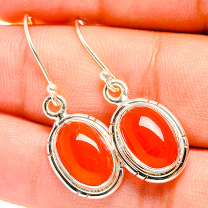 Carnelian Earrings handcrafted by Ana Silver Co - EARR419617